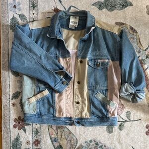 Vintage Colorblock Denim Jacket TOGETHER